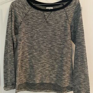 StyleMint Black and Gray Crew Neck Sweater